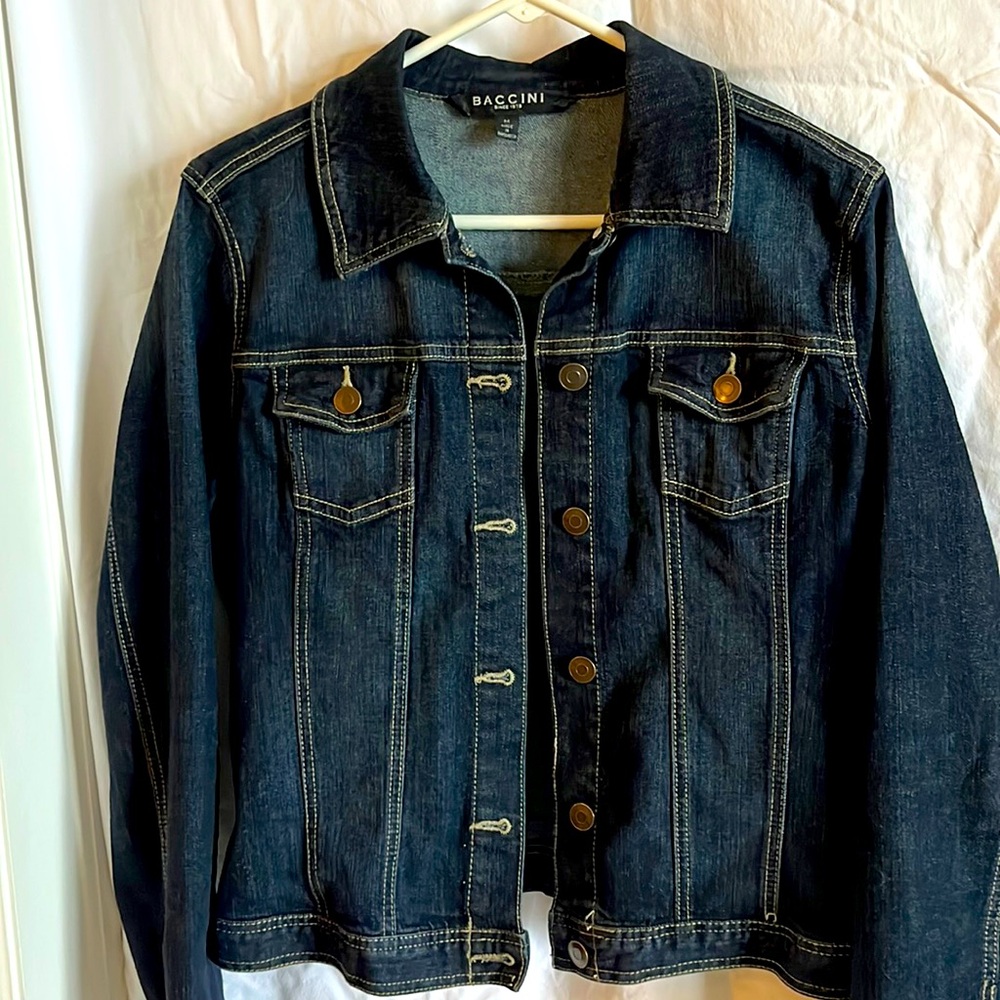 Gently used jean jacket, size medium